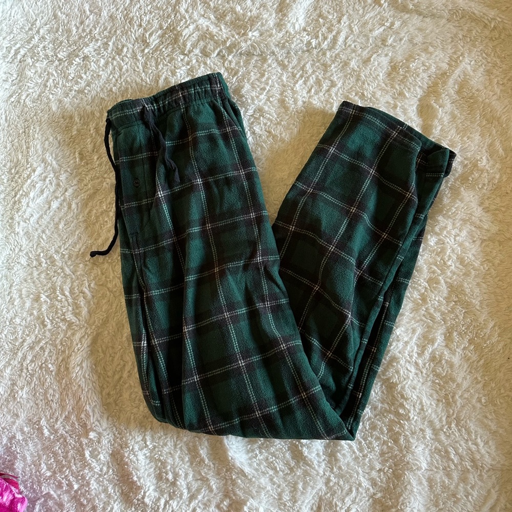 ($1) Dip Sleepwear 💤 Pajama Pants - Plaid Forest Green 🌲